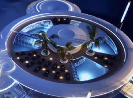 迪拜海底十星级科幻“外星人”酒店